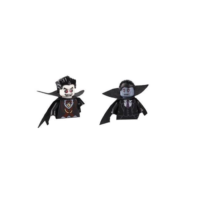 MOC Halloween Soldat Figur Kind Baustein Baum Spinne Schlange Pflanze Kürbis Skelett Fledermaus Grabstein Ziegelstein Geschenk Spielzeug Kind J067