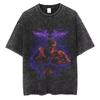 Anime Naruto TShirt Manga Retro Washed Version Kakashi TShirt Pain TShirt Lee Tobi Top Mens  Cotton Streetwear
