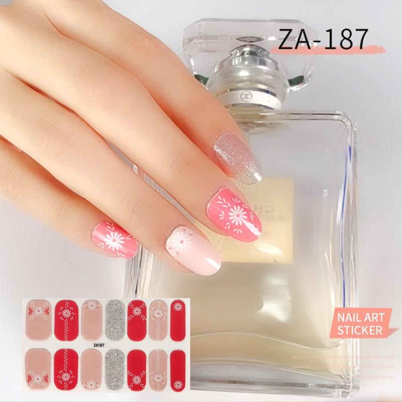 ZA Nail Sticker Full Nail Patch Nail Varnish Film Hand Nail Sticker Nail Tool Long-lasting Waterproof