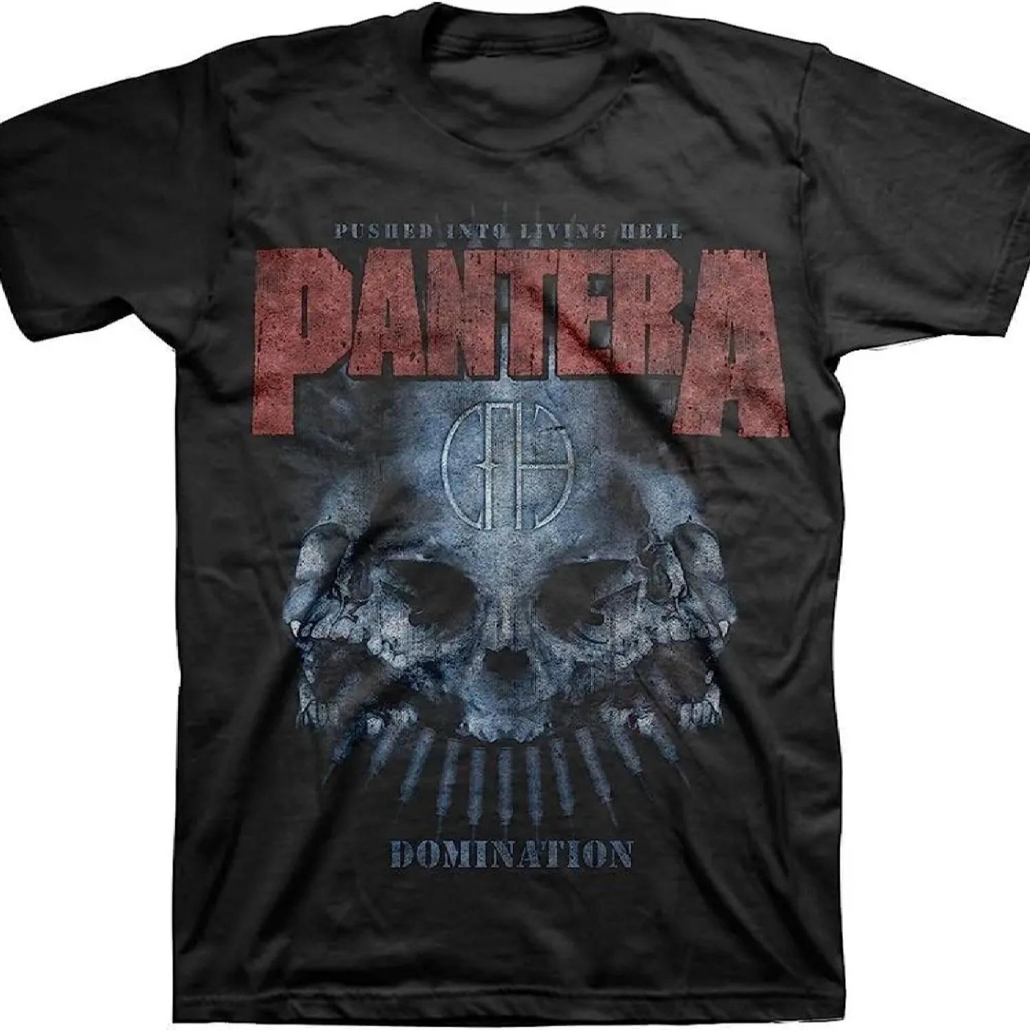 Bravado Pantera Men s Domination Distressed T-Shirt _ Officially Licensed Merchandise,Leisure and comfortable S