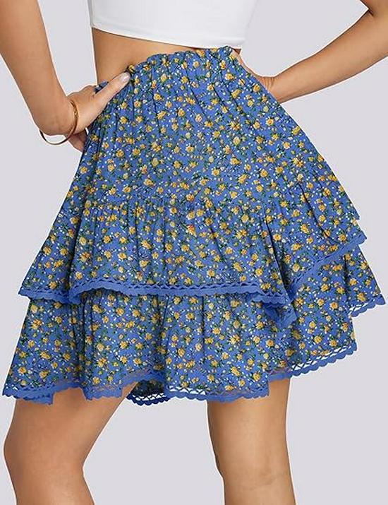 2025 Bohemian Pleated High Waist Women's Golf/Tennis Skirt