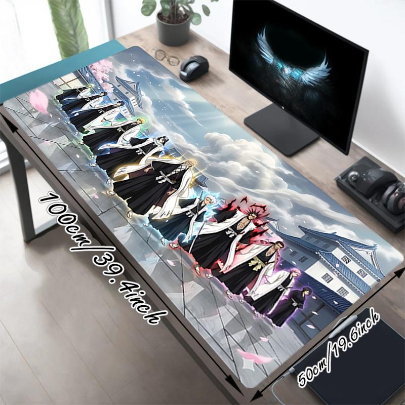 1Pc Fantasy School Uniforms Gaming Mouse Pad Keyboard Desk Mat Non-slip Rubber Lock Edge Waterproof Computer Mousepad for Office Home Decor Y160