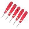 10Pcs Heavy Tension Snap Release Clip Fishing Trolling Padded Release Clip with Key Ring for Planer Board Kite Red