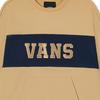 Vans Logo Print Color Block Pullover Casual American Sweatshirt Unisex Sweatshirt Terracotta VN0002HRYUU