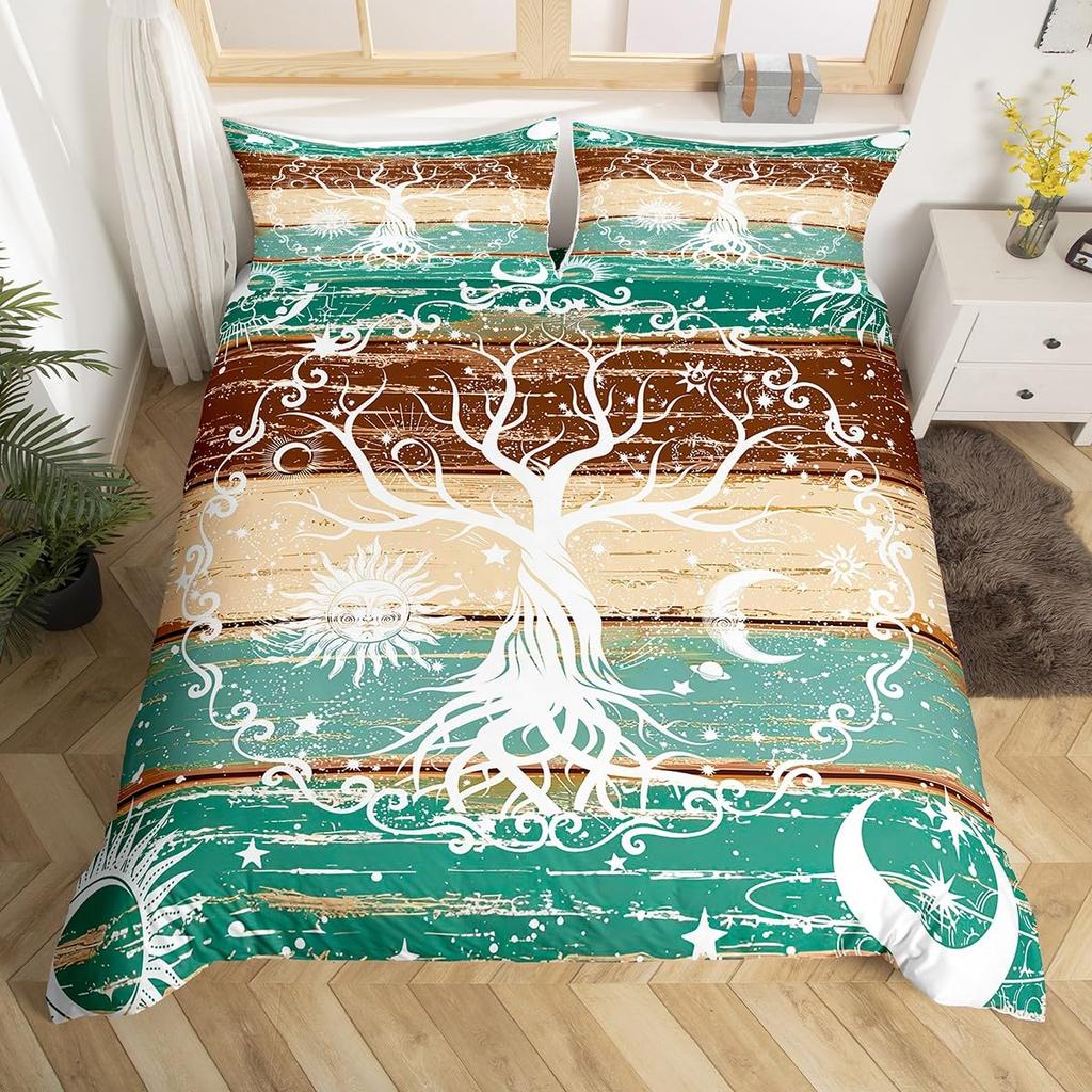 Erosebridal Sugar Skull Comforter Cover Set Skeleton Bones Duvet Cover,Gothic Moth Decor Bedding Sets Twin Magic Unicorn Rabbit Skulls Beddi