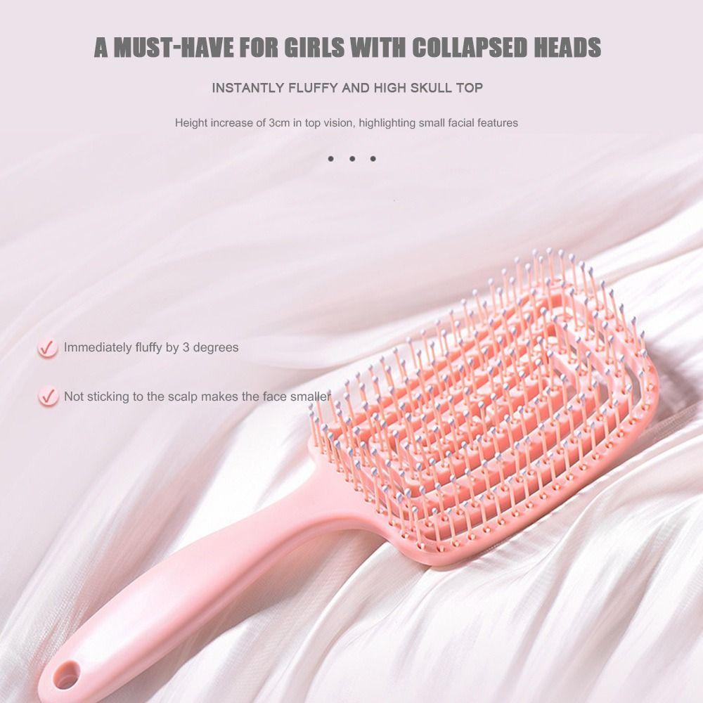Flexible Hair Brush Soft Pins Curly Hairbrush Flexible Hair Combs