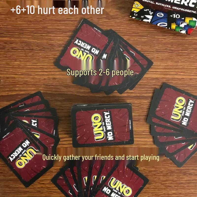 UNO Zeige keine Gnade: Freundschaftskartenspiel - 168 Karten
