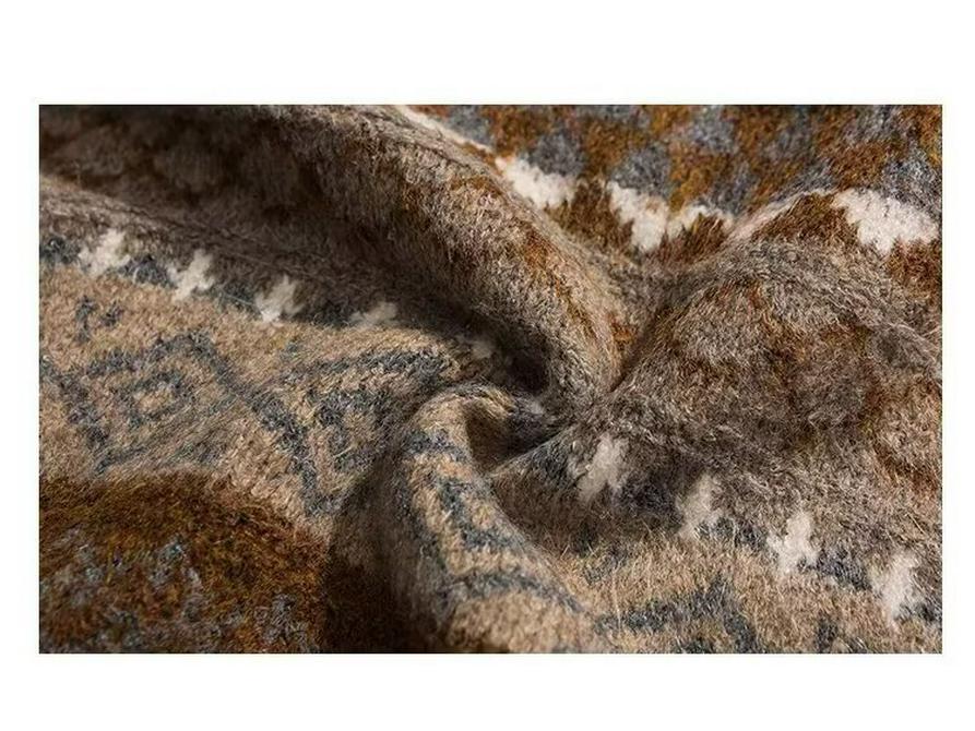 Pánský retro pletený svetr Korejský styl Podzim/Zima 2025