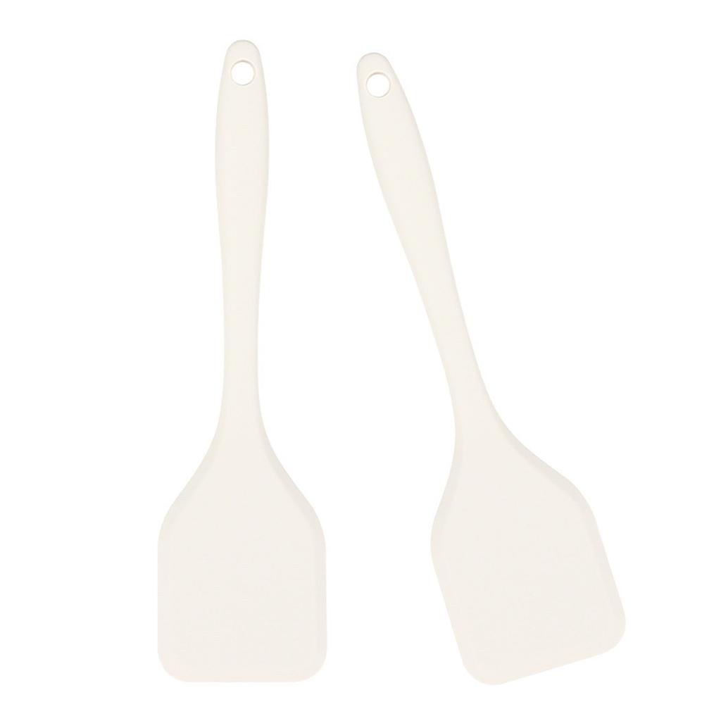 Pack of 2 Durable Silicone Cooking Tool High Temperatures Resistant Spatula Easy To Clean Essential Kitchens Utensils