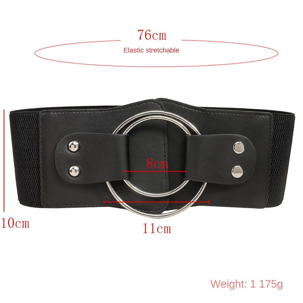 Trendy Leather Waist Cover Luxury Elastic Waist Cover High Quality Trouser Dress Belts