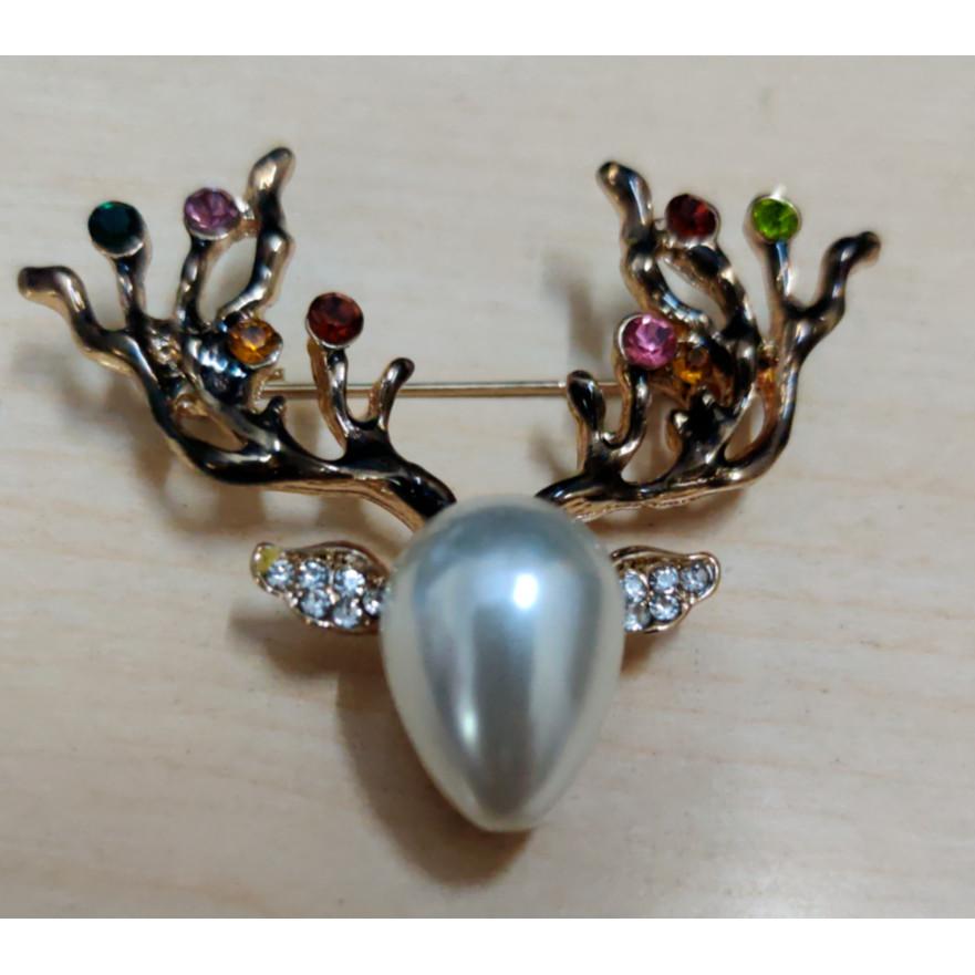 @ Beautiful Deer Brooch Pin For Women Dresses Gown Shawl Wedding Engagement SM104-60% OFF
