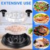 Chicken Breast Shredder, Chicken Shredder Tool Twist Large, Visible Meat Shredder Tool Twist with Separate Plate, Non-Slip Bottom, Ergonomic Handle,