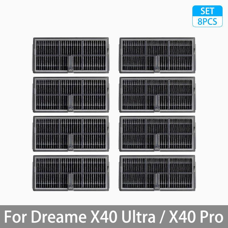 For Dreame X40 Ultra / X40 Pro Accessories Rubber Main Side Brush Mop Cloth Dust Bag HEPA Filter Robot vacuum Replacement Parts