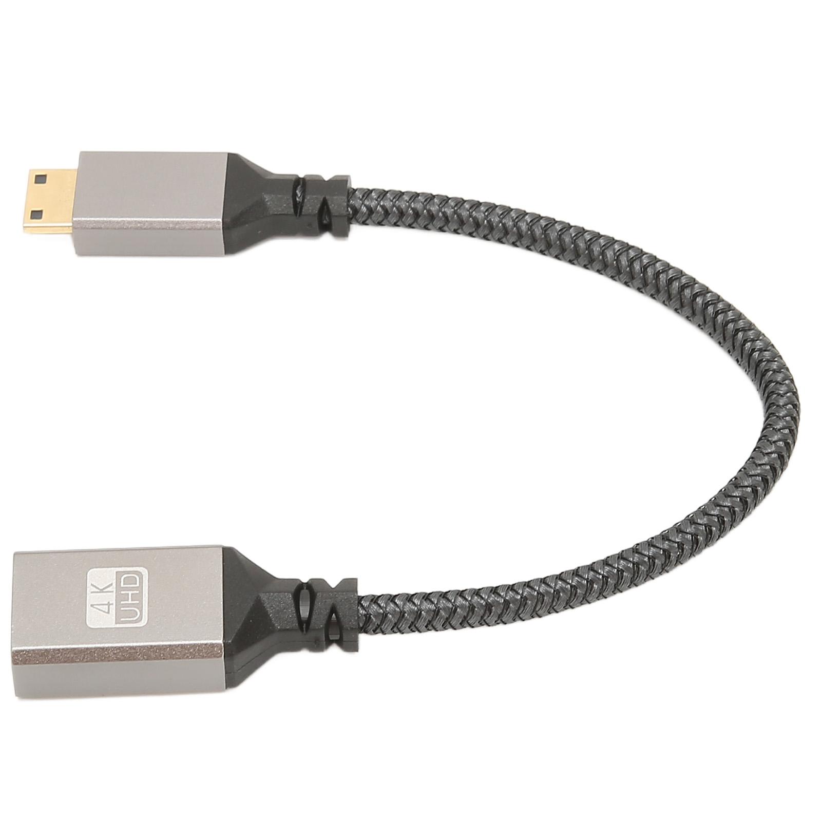 

HD Multimedia Interface Cable High Speed 4K 60Hz Mini Male to Female Adapter Cable for Tablet Camera Computer TV 20cm / 7.87in