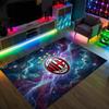 AC Milan Design Crystal Velvet Carpet Cozy Non?Slip Printed Rug For Bedroom Living Room Entrance
