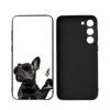 Pug Dog French Bulldog Luxury Black Phone Case For Samsung Galaxy S23 S24 S25 Ultra S22 Plus S21