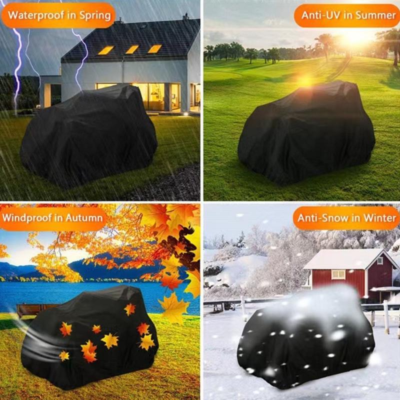 Multi Shield Lawn Farm Vehicle Cover Waterproof Dustproof Snowproof Oxford Component With Concise Foldable Design 72x54x46 Inches