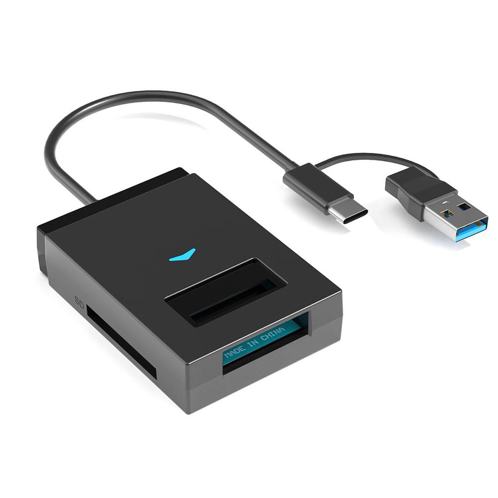 M.2 NVMe NGFF SSD Enclosure 10Gbps USB 3.1 To M.2 NVMe NGFF SSD Hard Drive Adapter Converter Support SD TF Card Reader Direct insertion
