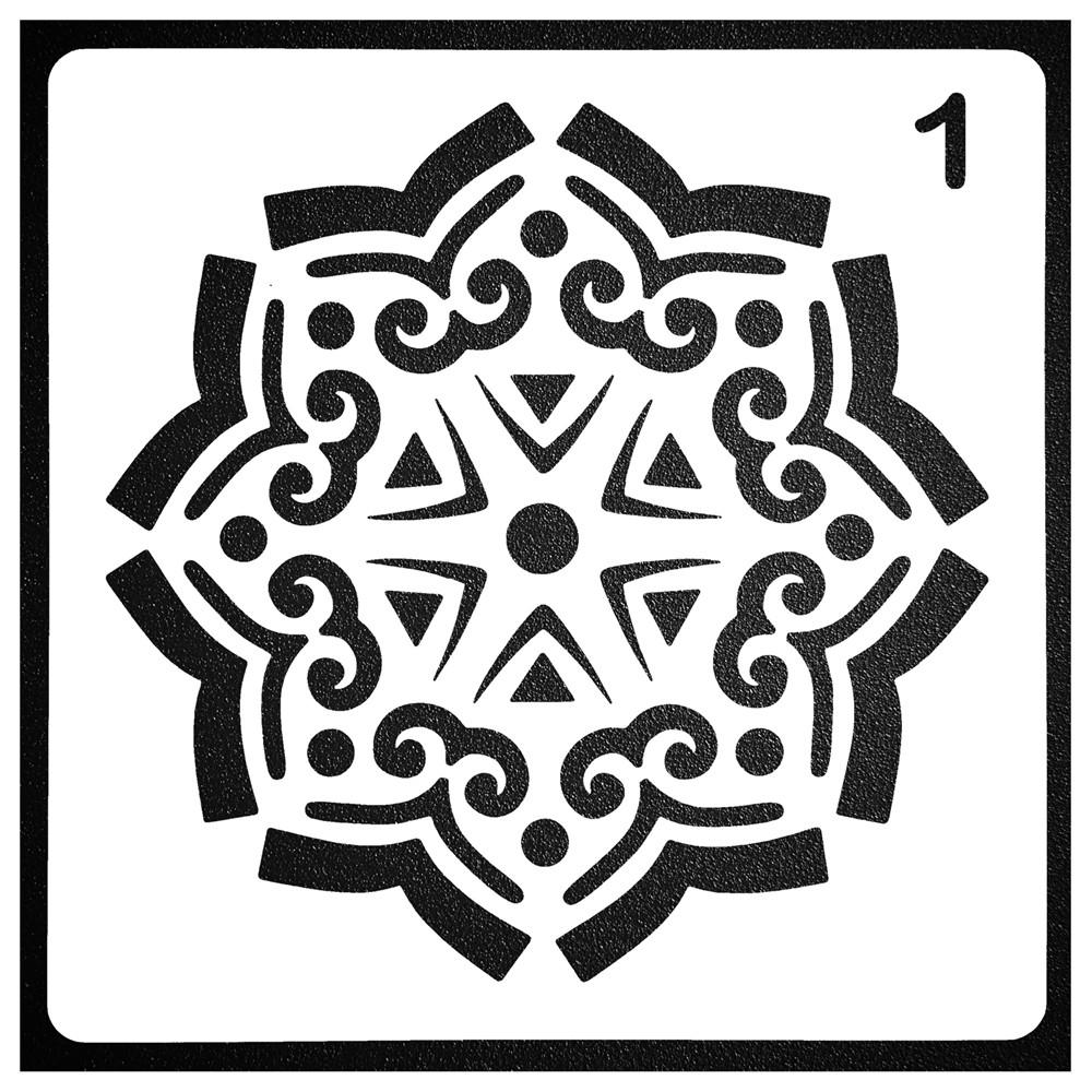 Hollow Round Mandala Auxiliary Layering Stencils For Walls Painting Scrapbooking Stamp Album Decor Embossing Paper Card Template
