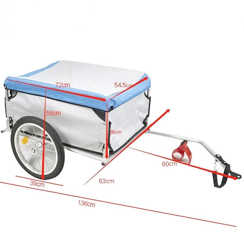 

Будет ли путешествовать Тянуть Грузовой Прицеп Разное Прицеп Корзина Для Покупок Багаж Велосипедный Прицеп Тележка Для Домашних Животных Перевозчик Для Домашних Животных синий