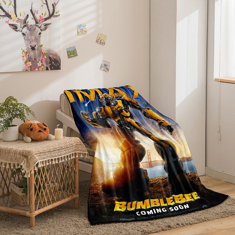 Transformers Series Flannel Blanket 3D Printed Sofa Blanket Thickened Blanket