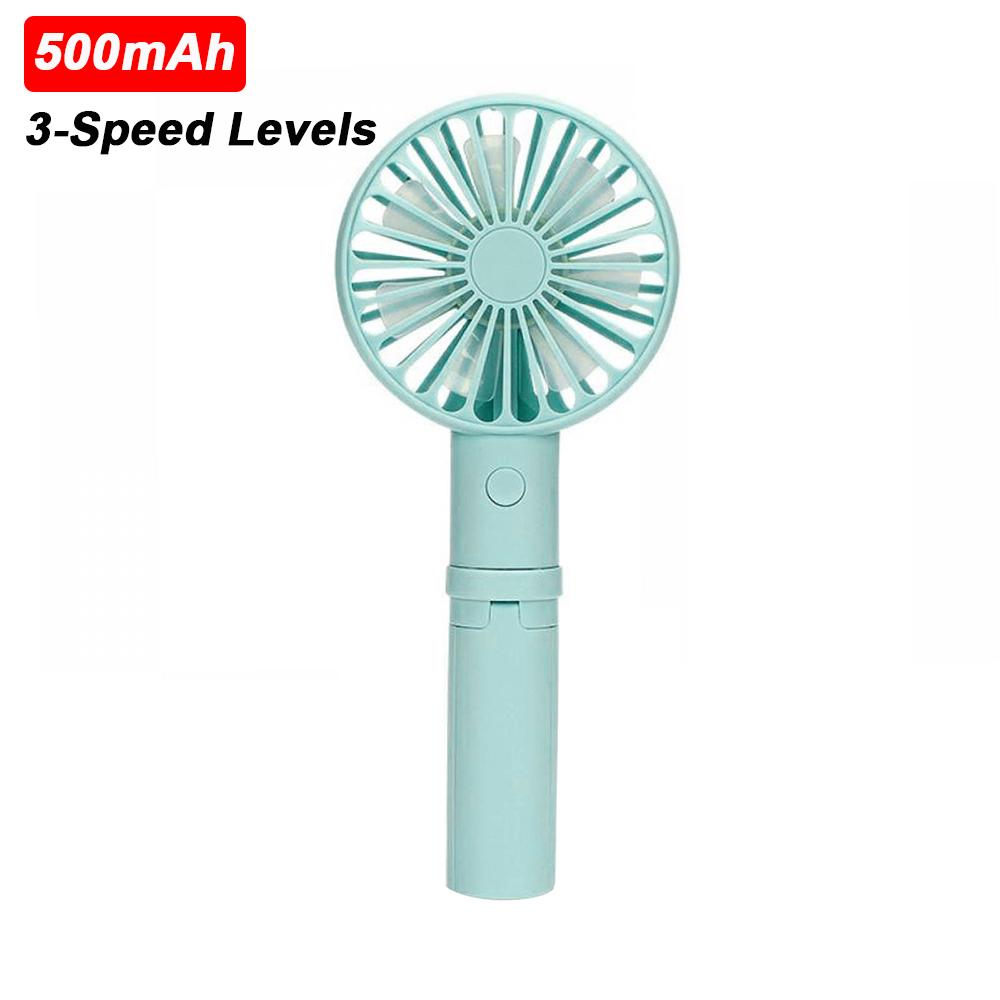 Portable Bladeless Fan Handheld Desktop Summer Mini Air Cooler No Leaf Ultra-quiet Rechargeable Fans for Travel Outdoor Office