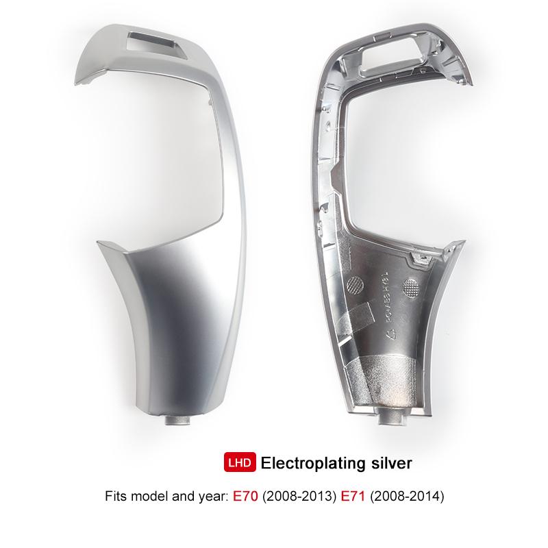 Auto Gangschalthebel Schaltknauf Abdeckung Zierleiste ABS Schaltknauf Panel Für BMW 5er X5 X6 E60 E70 E71 2008-2013 LHD Innenraumzubehör