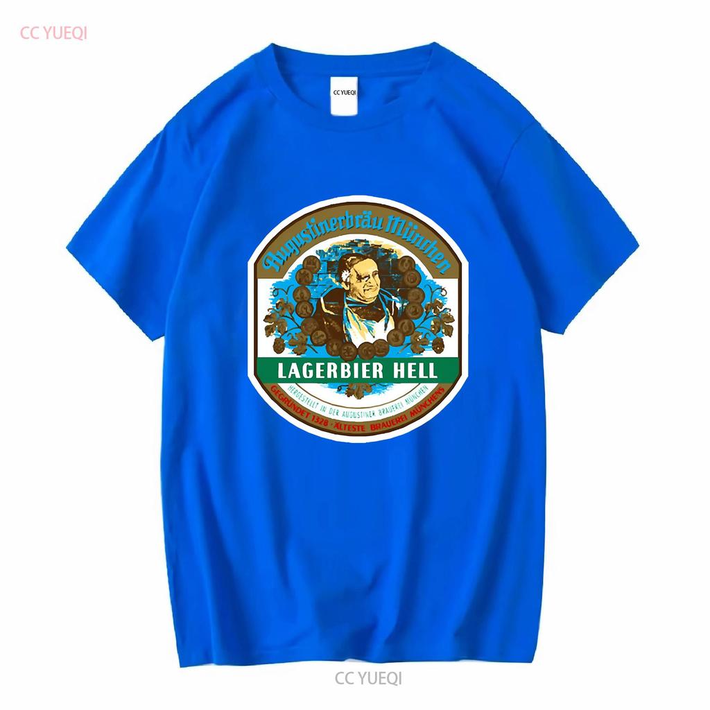 Augustiner Hell Beer Essential T Shirt ALL SIZE Vintage Washed Homme Streetwear Unisex Comfortable Designer Clothes Soft