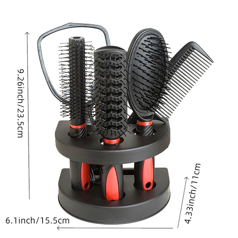 5 Pieces Mirror Comb Set Air Cushion Curly Hair Ribs Comb Girls Special Smooth Hair Massage Fluffy Comb