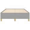 Bed Frame without Mattress Light Grey 120 x 190 cm Fabric