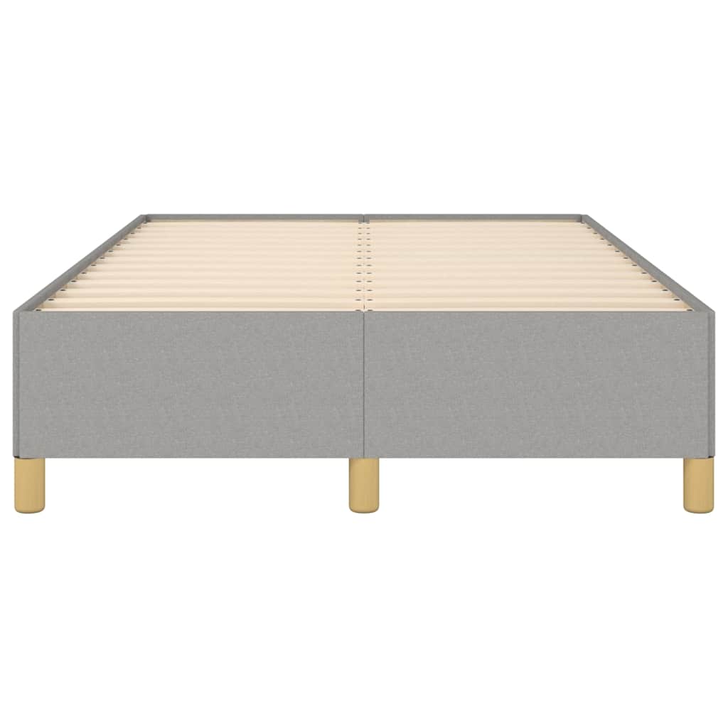 Bed Frame without Mattress Light Grey 120 x 190 cm Fabric