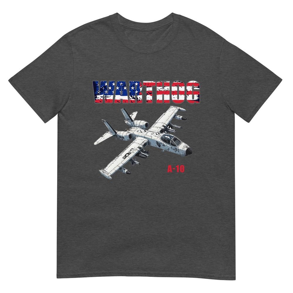 A10 Warthog Military Airplane Pilot With American Flag Gift TShirt