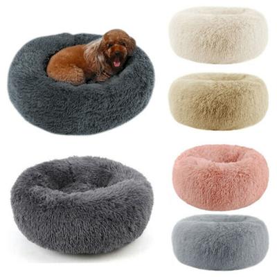 Donut Mand Dog Příslušenství pro velké psy Plyšový pelíšek pro kočky pro kočky XXL Kulatá podložka pro malá střední zvířata uklidňující 100CM