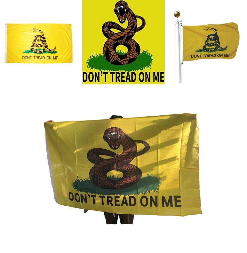 Don't Tread On Me Schlangenflagge Polyester Material Gadsden Flagge Für Unabhängigkeitstag Feiern