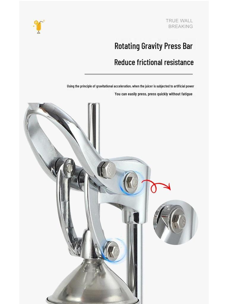 Stainless Steel 3D Orange Juice Hand Press Juicer for Street Vendors