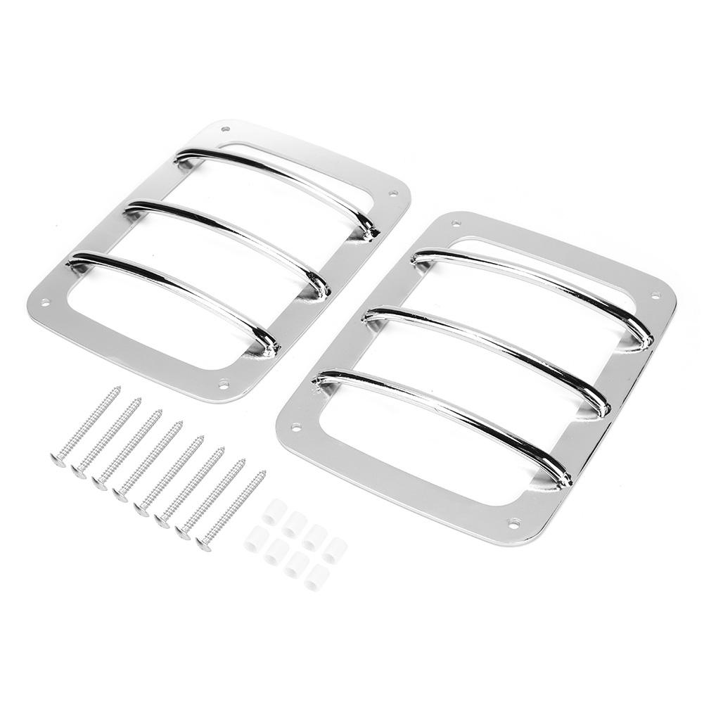 2pcs Car Taillight Cover Rear Tail Light Lamp Trim  or Fits for   JK 07-17