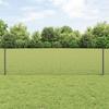 VidaXL Welded Wire Fence with 5 U-Posts Grey 0.6x10 M Steel 3336555