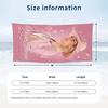 Lady Gaga Beach Towel, Personalized Custom Name Text, Quick Dry Large Absorbent Towel For Beach Pool