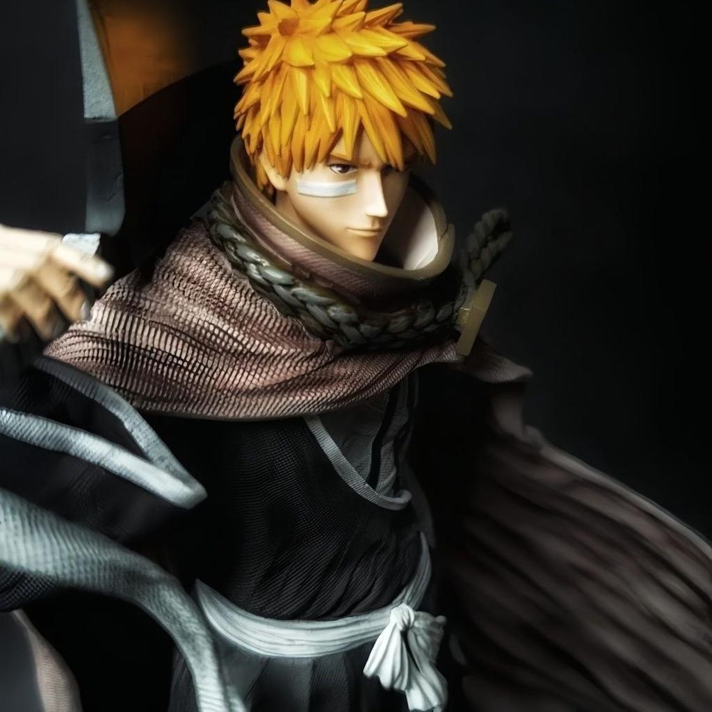 32CM Japanese Anime BLEACH Figure GK Kurosaki Ichigo Byakuya PVC Action Figure Toy Game BLEACH Collectible Model Doll Toys Gifts