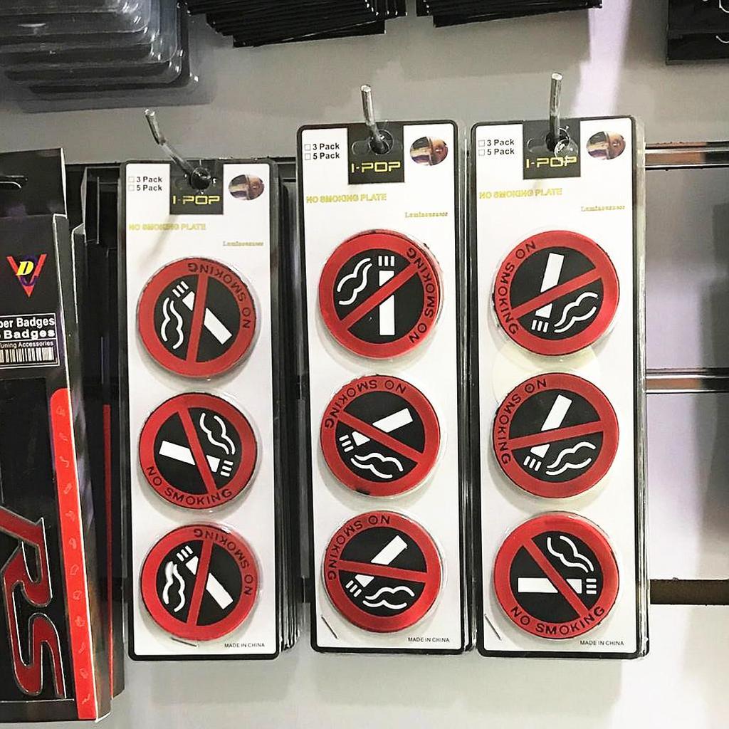 Nichtrauchen Auto Innenraum Erinnerungsaufkleber - Streng Verboten Schild