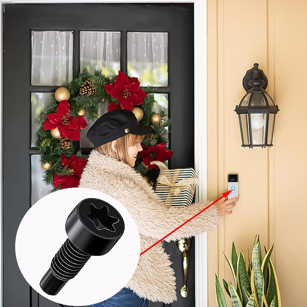 Versatile Doorbell Screw Set 16Pcs Spare Screws for Various Doorbell Models Reliable Doorbell Screw Kits Simple Installs