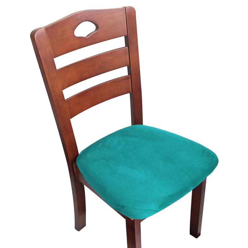 Velvet Fabric Soft Seat Cushion Covers Stretch Washable Spandex Dining Chair Cover Slipcovers For Home Hotel Banquet Living Room