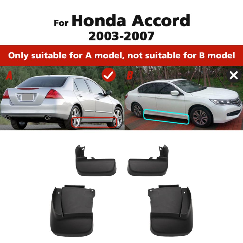 4 Pezzi Paraspruzzi Parafanghi Auto Paraspruzzi Auto Compatibili con Honda Accord Berlina 2003 2004 2005 2006 2007