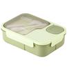 Compartments bento box for students to bring rice, microwave oven salad box, Japanese lunch box with tableware