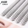 100pcs Heat Bonded Cluster Lashes Makeup Individual Cluster Eye Lashes Grafting Fake False Eyelashes