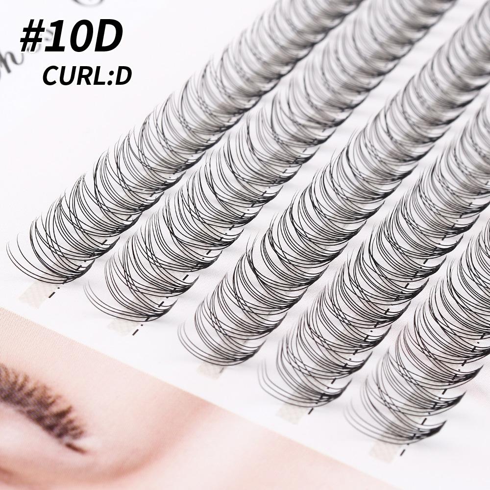 100pcs Heat Bonded Cluster Lashes Makeup Individual Cluster Eye Lashes Grafting Fake False Eyelashes