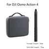 For DJI Osmo Action 4 Extended Bundle Handle+Travel Carrying Bag+9H Tempered Glass Film+Len Case+Windslayer Cover Accessories