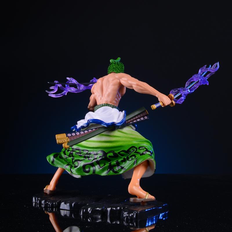New 20cm One Piece Anime Figure GK Roronoa Zoro Action Figure PVC Collection Cartoon Model Doll Gift Toys Decoration
