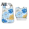 Durable Floral Bib Adult Bib, Waterproof Easy Clean Feeding with Oil-proof Printed, Elderly Clothing Protector, for Seniors Dining Aid Stylish Senior