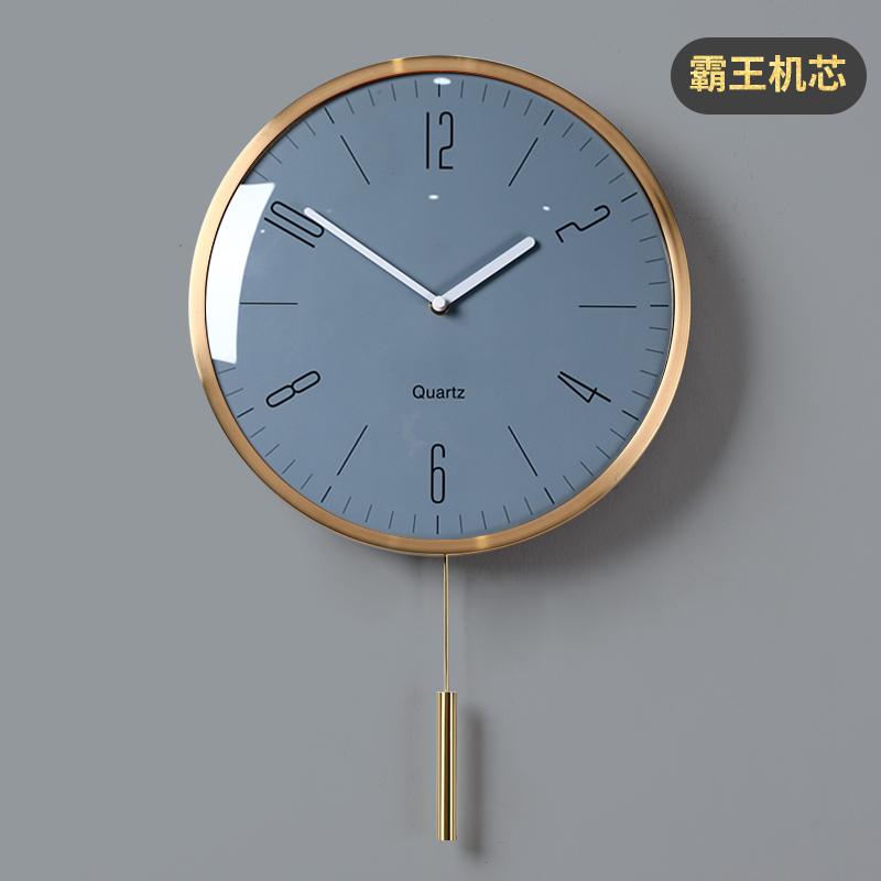 Nordic Luxury Pendulum Clocks Wall Home Decor Creative Metal Wall Clock Modern Gold Silent Watch Living Room Decoration Gift